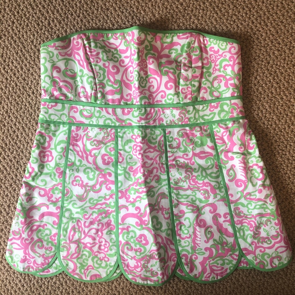 Lilly Pulitzer strapless top